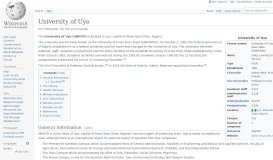 
							         University of Uyo - Wikipedia								  
							    