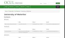 
							         University of Waterloo | Ontario Council of University Libraries								  
							    