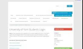 
							         University of York Students Login | Jorvik Gillygate Practice								  
							    