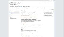 University of Zurich - Vacancies - UZH          