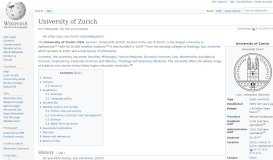 
							         University of Zurich - Wikipedia								  
							    