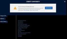 
							         University Offices | Liberty University								  
							    