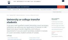 
							         University or college student requirements - UBC Undergraduate ...								  
							    