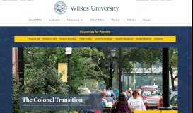 
							         University Parents Resources - Wilkes University								  
							    