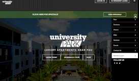 
							         University Park: Home								  
							    