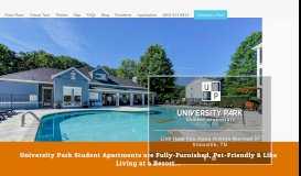 
							         University Park Student Apartments in Knoxville, TN - Near UTK Campus								  
							    
