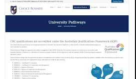 
							         University Pathways - Choice Business College								  
							    