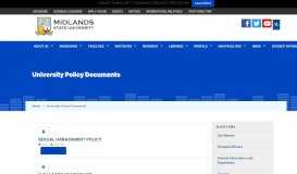 
							         University Policy Documents - Midlands State University								  
							    