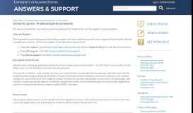 
							         University Portal - Problems/Questions/Website								  
							    