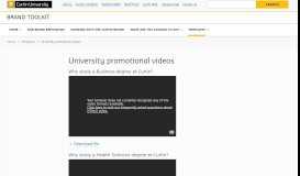 
							         University promotional videos - Brand Toolkit - Curtin University								  
							    