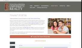 
							         University Realty is Proud to Offer Our Online Tenant Portal.								  
							    