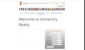 
							         University Realty								  
							    