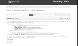 
							         (University Staff Only) How to reset my log in password - AskUs - Notre ...								  
							    