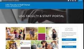 
							         University System of Georgia Faculty and Staff Portal								  
							    