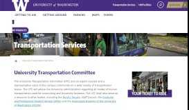 
							         University Transportation Committee | Transportation Services								  
							    
