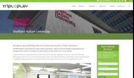 
							         University Video Streaming Portal - Sheffield Hallam University								  
							    