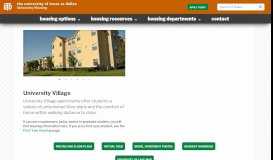 
							         University Village - University Housing - The University of Texas at ...								  
							    