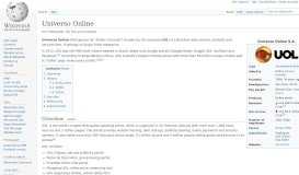 
							         Universo Online - Wikipedia								  
							    