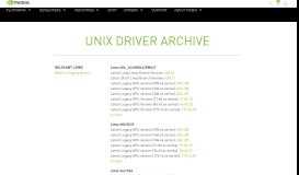 
							         Unix Drivers | NVIDIA								  
							    