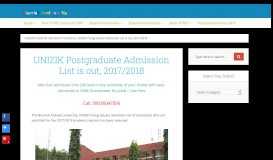 
							         UNIZIK Postgraduate Admission List is out, 2017/2018								  
							    