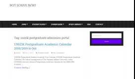 
							         unizik postgraduate admission portal Archives - Best School News								  
							    