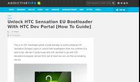 
							         Unlock HTC Sensation EU Bootloader With HTC Dev Portal [How To ...								  
							    