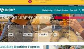 
							         UNM Children's Hospital :: UNM Health System | The University of ...								  
							    