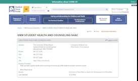 
							         UNM STUDENT HEALTH AND ... - New Mexico Medical Home Portal								  
							    