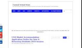 
							         UNN Hostel Accommodation Application Notice for New & Returning ...								  
							    