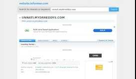 
							         unnati.mydrreddys.com at WI. Loading Portal... - Website Informer								  
							    