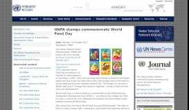 
							         UNPA stamps commemorate World Food Day | Permanent Missions								  
							    