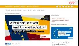 
							         Unser Europa bringt uns Wohlstand | Christlich Demokratische Union ...								  
							    