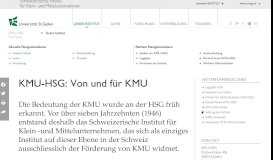 
							         Unser Institut | KMU-HSG Startseite | Universität St.Gallen								  
							    
