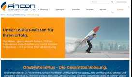 
							         Unser OSPlus-Wissen für Ihren Erfolg - FINCON								  
							    