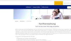 
							         Unser Service: Tarifverwaltung | ALDI TALK								  
							    
