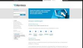 
							         Unsere Leistungen - Hermes Portal - ProfiPaketService								  
							    