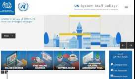 
							         UNSSC | United Nations System Staff College | Sharing Knowledge ...								  
							    