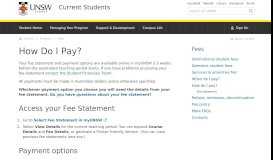 
							         UNSW Fees: How Do I Pay? | UNSW Current Students								  
							    