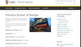 
							         UNSW Global Partner | Parsons School of Design								  
							    