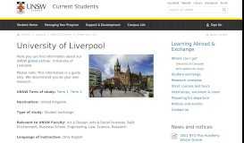 
							         UNSW Global Partner | University of Liverpool - UNSW Current Students								  
							    