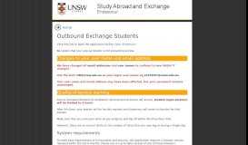
							         UNSW Study Abroad and Exchange | Outbound Exchange Students								  
							    
