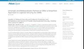 
							         Untangle and Malwarebytes Partner to Offer a Simplified ... - Netopt								  
							    