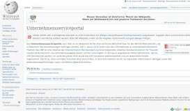 
							         Unternehmensserviceportal – Wikipedia								  
							    