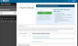 
							         Unum Group (Unum) | Pay Your Bill Online | doxo.com								  
							    