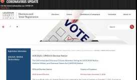
							         UOCAVA / UMOVA Election Notice | Loudoun County, VA - Official ...								  
							    