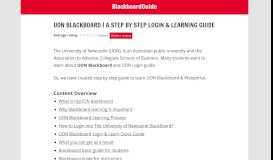 
							         UON Blackboard - A Step by Step Login & Learning Guide								  
							    