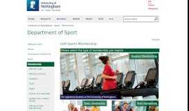 
							         UoN Sports Membership - The University of Nottingham								  
							    