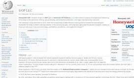 
							         UOP LLC - Wikipedia								  
							    