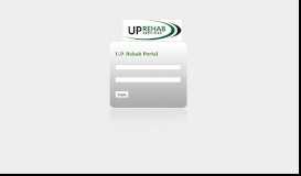 
							         U.P. Rehab Portal | Login								  
							    
