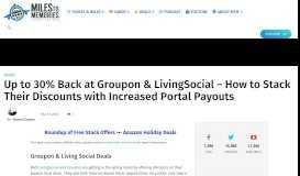 
							         Up to 30% Back at Groupon & LivingSocial - How to Stack Their ...								  
							    